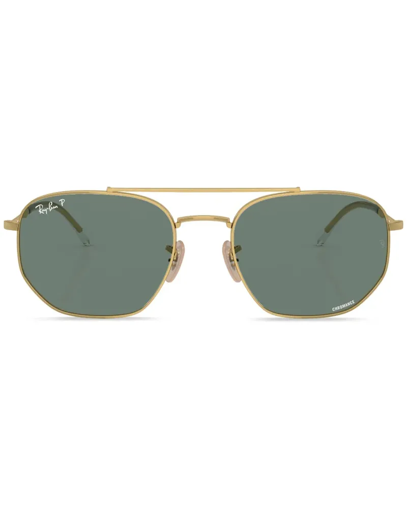 Ray Ban Sonnenbrille mit Doppelsteg - Gold Gold