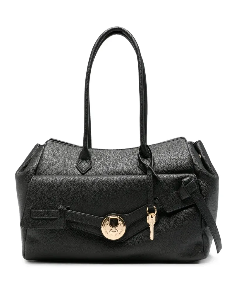 Moschino Tote Bag mit Schloss-Detail - Schwarz Schwarz