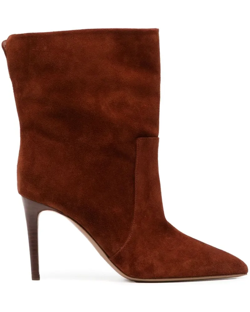 Paris Texas Stiefeletten aus Wildleder 85mm - Braun Braun