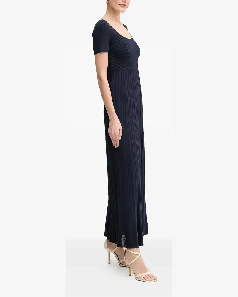 Michael Kors Geripptes Maxikleid - Blau Blau