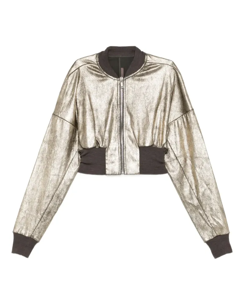 Rick Owens Flight Jacke - Gold Gold