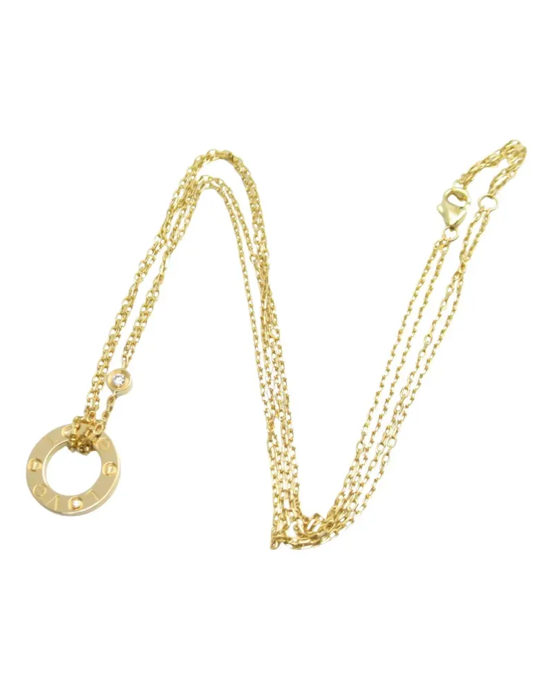 Cartier 2010 18kt Love Circle Gelbgoldhalskette Gold