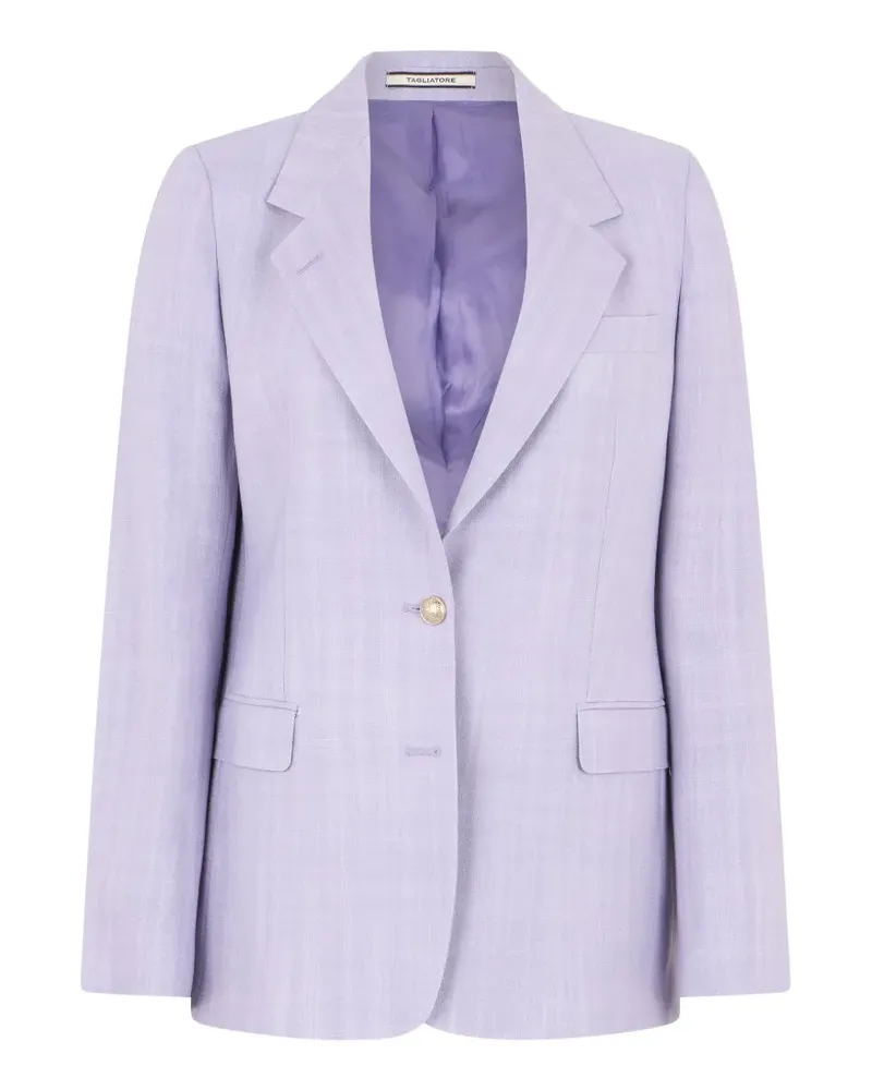 Tagliatore single-breasted notched-lapels blazer - Violett Violett
