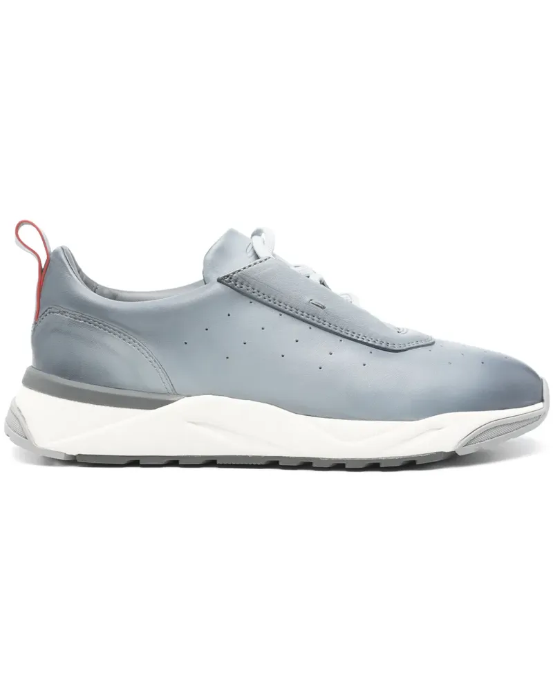 Santoni Sneakers aus Leder - Blau Blau
