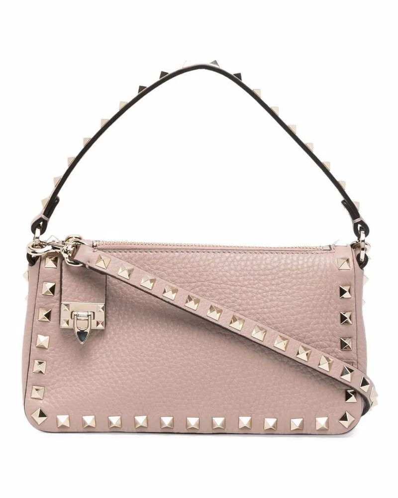 Valentino Garavani Kleine Rockstud Umhängetasche - Nude Nude