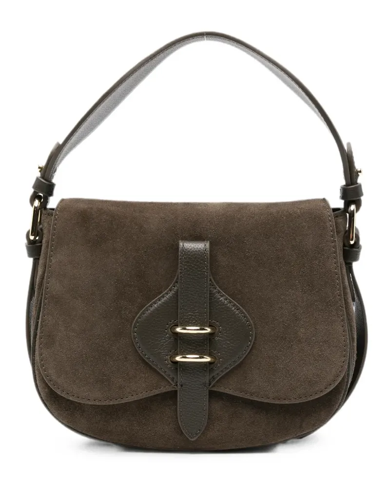 Coccinelle suede shoulder bag - Grau Grau