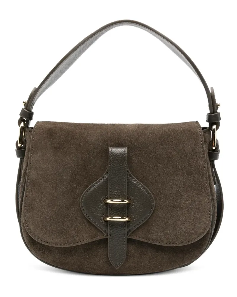 Coccinelle suede shoulder bag - Grau Grau