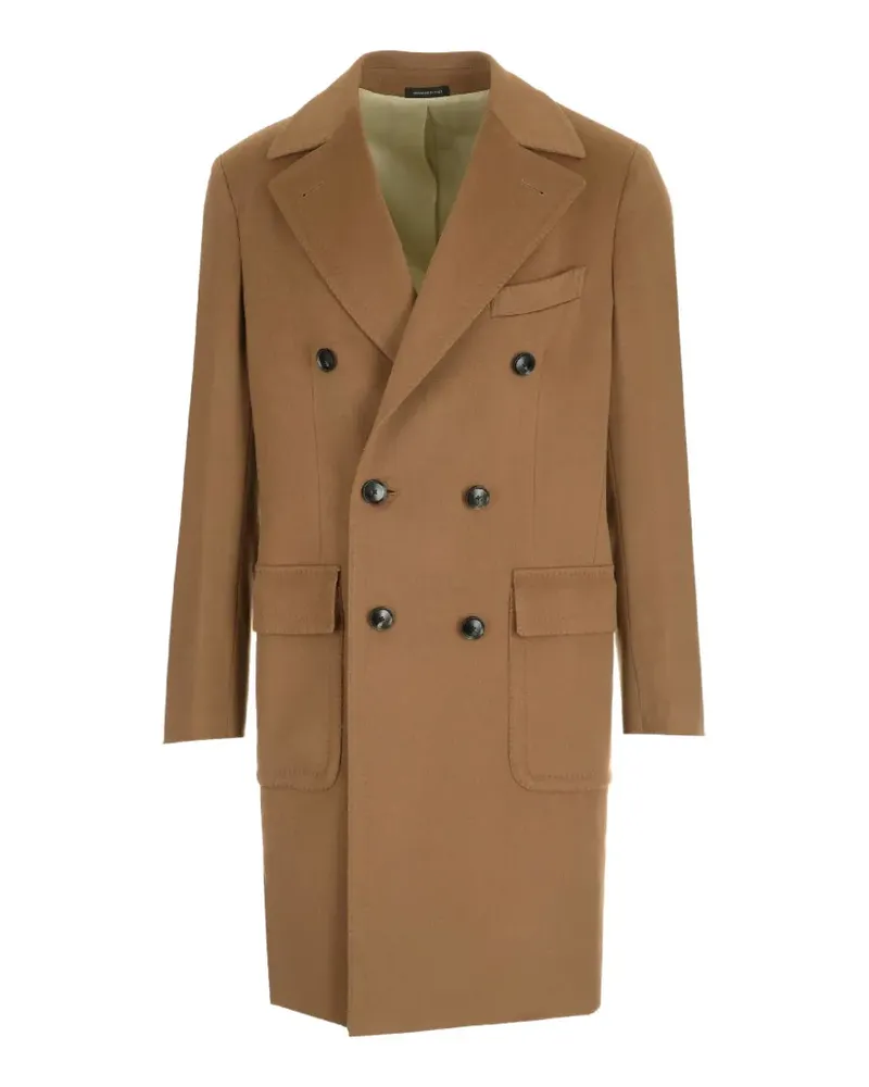 Al Duca D’Aosta 1902 double-breasted cashmere coat - Braun Braun