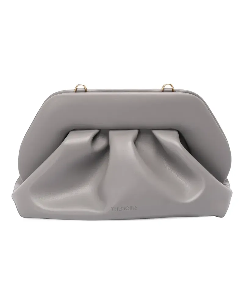 THEMOIRÈ medium Bios ruched clutch bag - Grau Grau