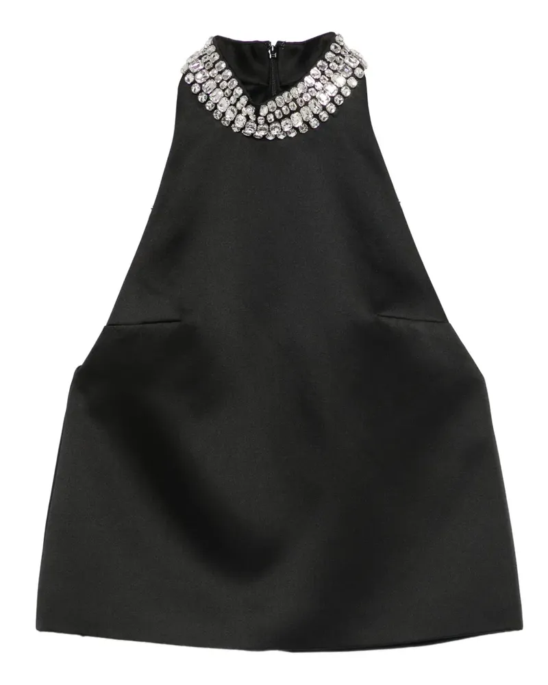 Retrofête Verzierte Ardiana Bluse - Schwarz Schwarz