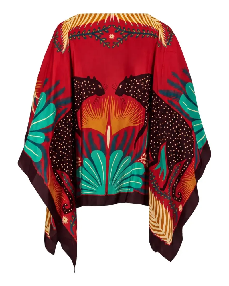 Etro Bluse aus Seide mit grafischem Print - Rot Rot