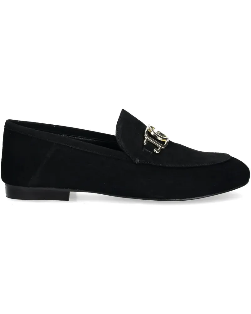 Guess Loafer mit Logo-Schild - Schwarz Schwarz