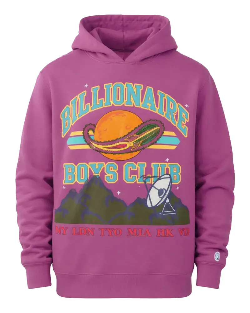 Billionaire Boys Club graphic-print hoodie - Violett Violett