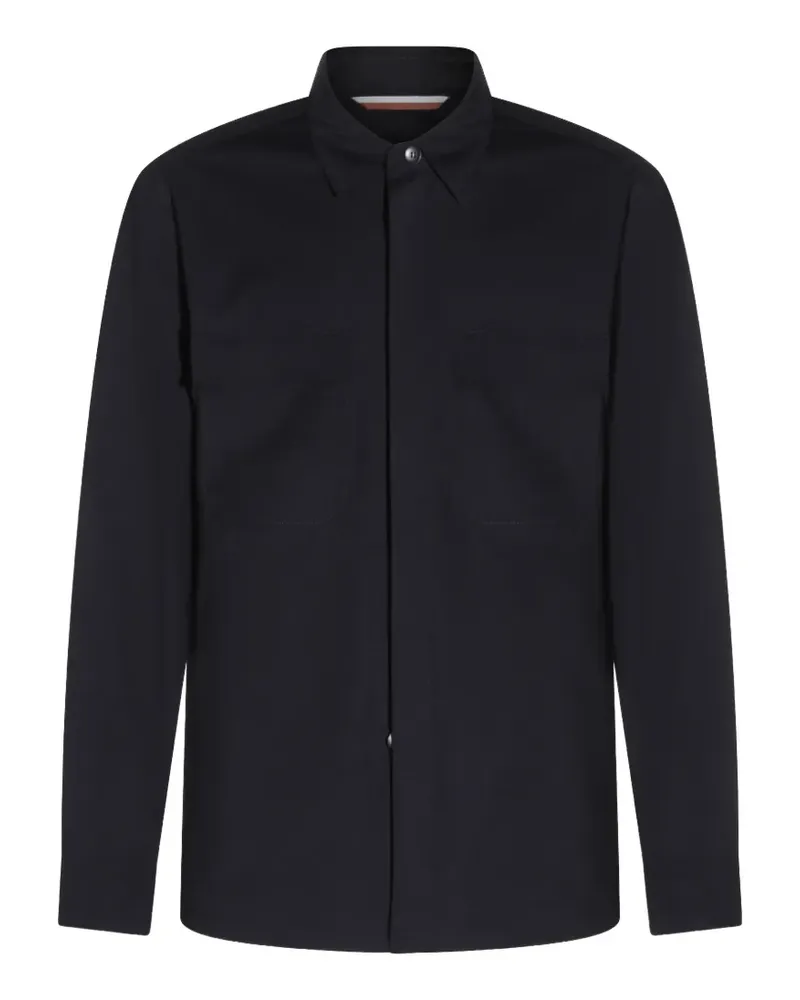 MOORER pocket shirt jacket - Schwarz Schwarz