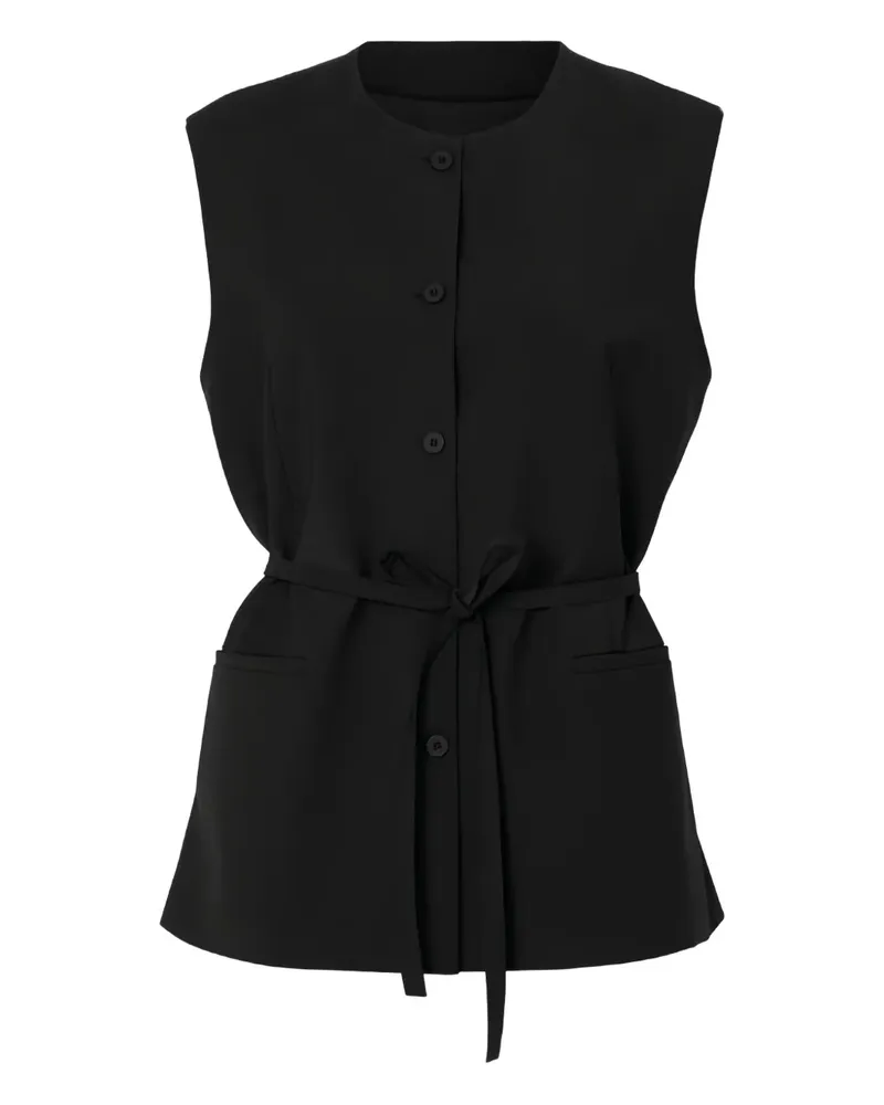 Selected Ärmellose Bluse - Schwarz Schwarz