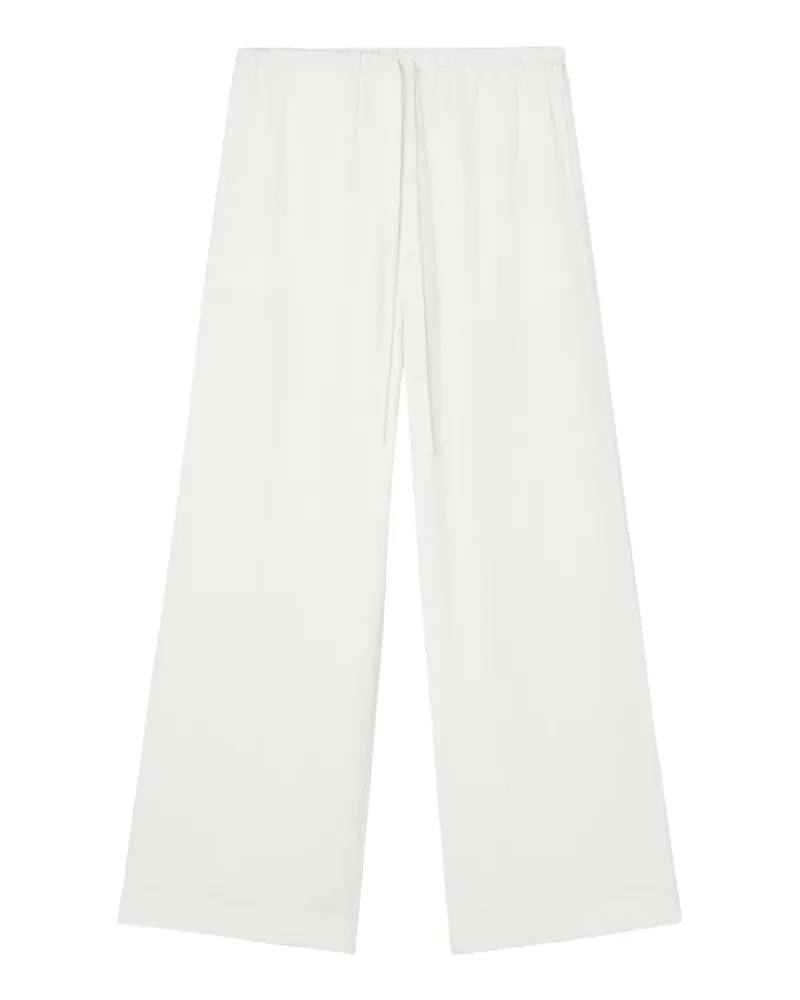 Totême Weite Hose mit Kordelzug - Weiß Weiß