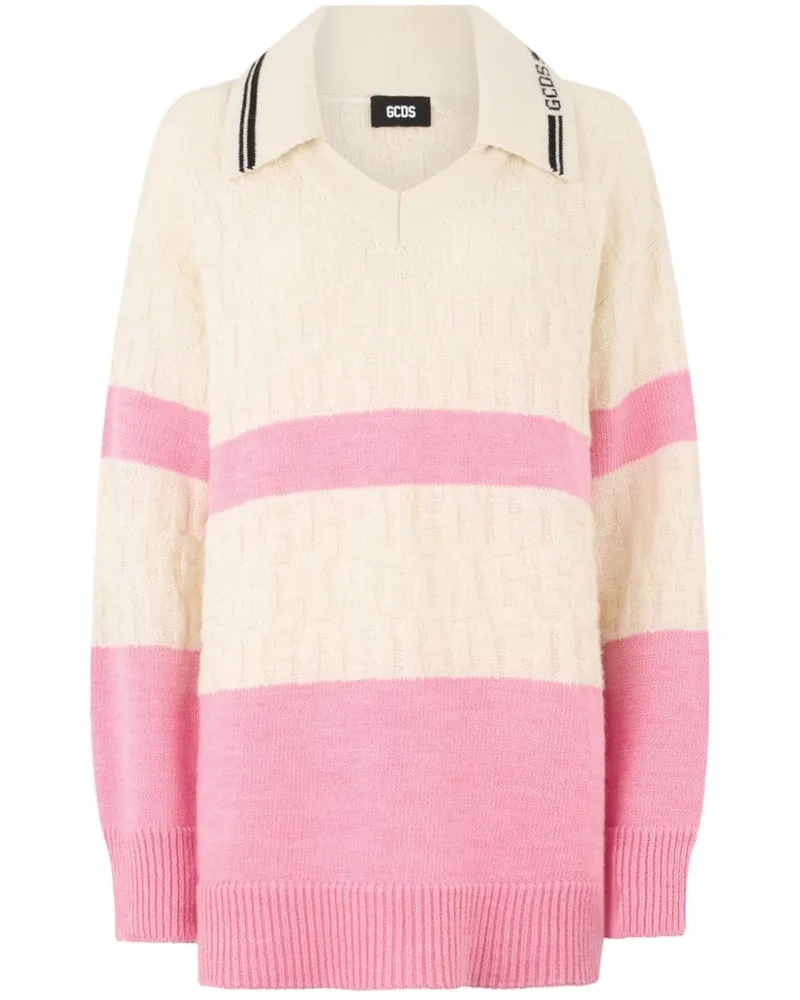 GCDS Pullover mit Monogramm - Nude Nude