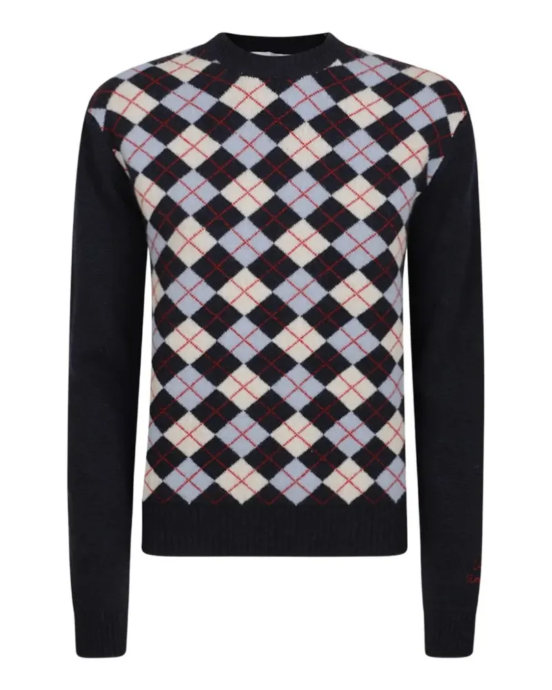 Giada Benincasa London Pullover mit Argyle-Intarsie - Blau Blau