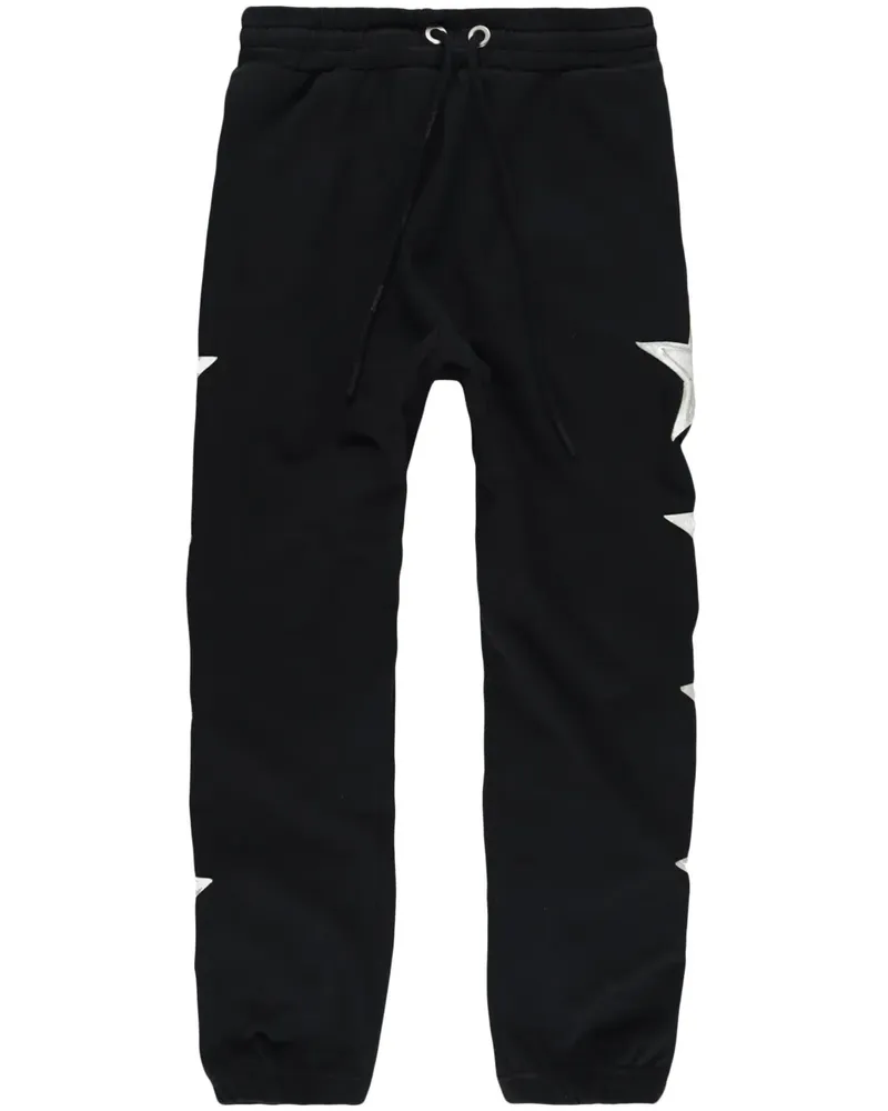 Palm Angels Jogginghose mit Stern-Patches - Schwarz Schwarz