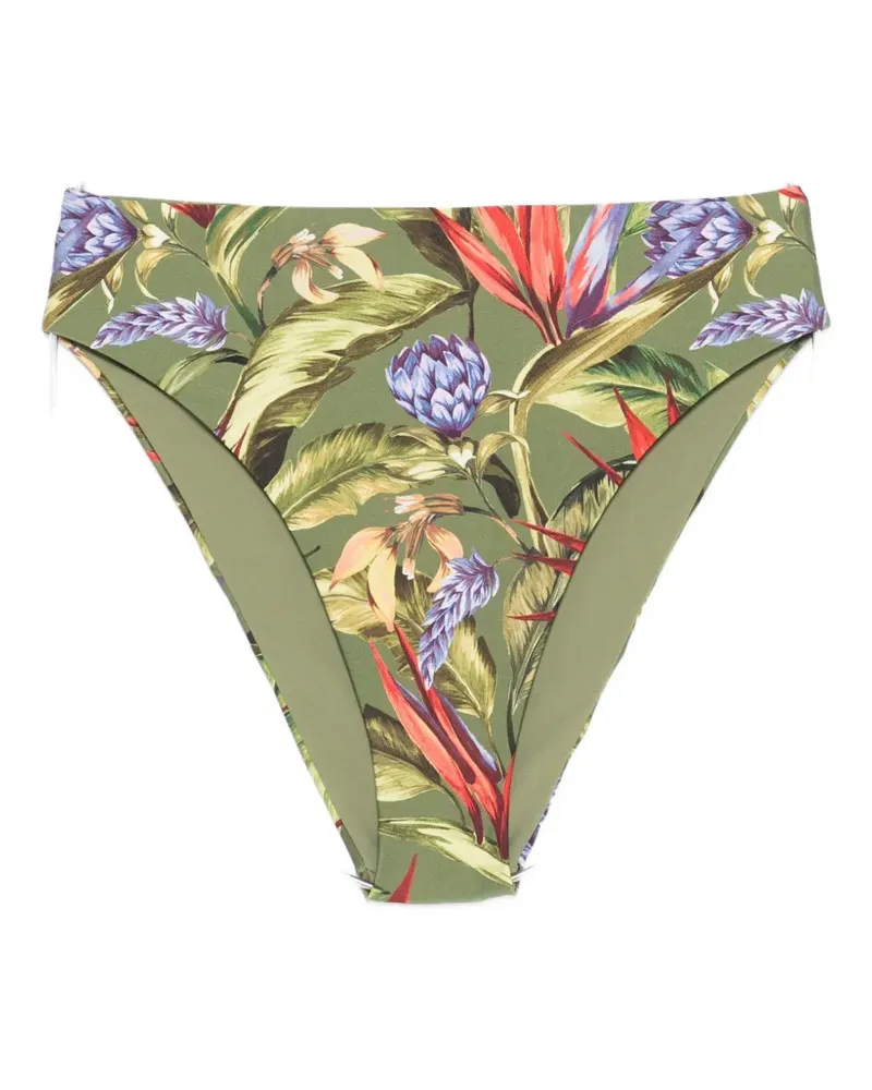FARM Rio Strilitzia floral-print bikini bottoms - Grün Grün