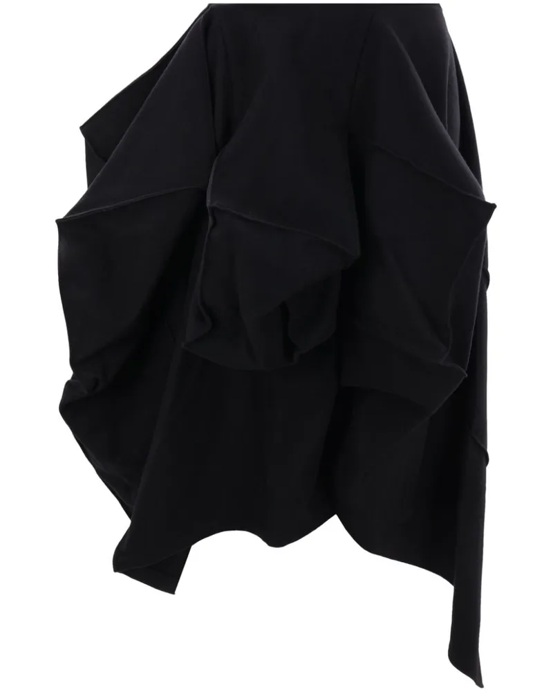Yohji Yamamoto Asymmetrischer Rock - Schwarz Schwarz