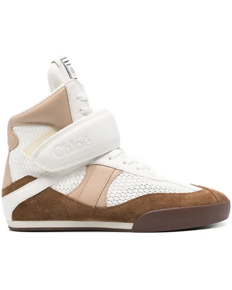 Chloé Kick High-Top-Sneakers - Braun Braun