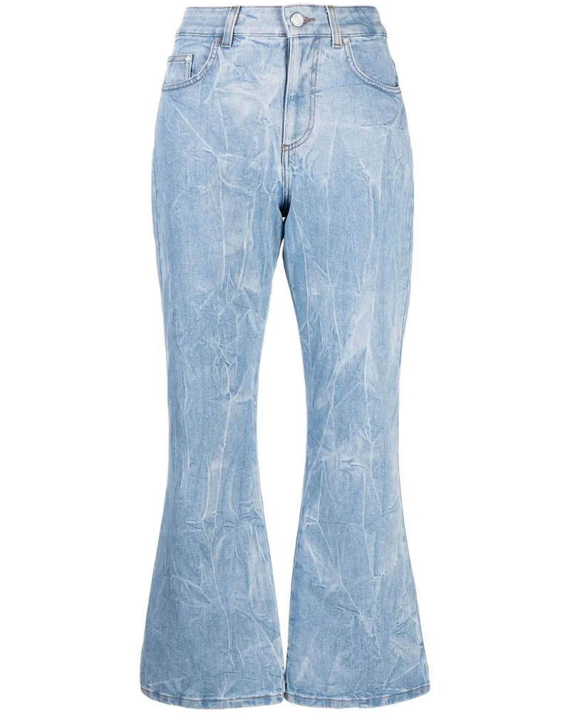 Stella McCartney Jeans mit Logo-Patch Blau