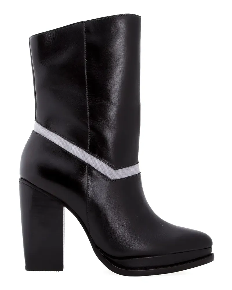Sarah Chofakian Stiefel aus Leder - Schwarz Schwarz