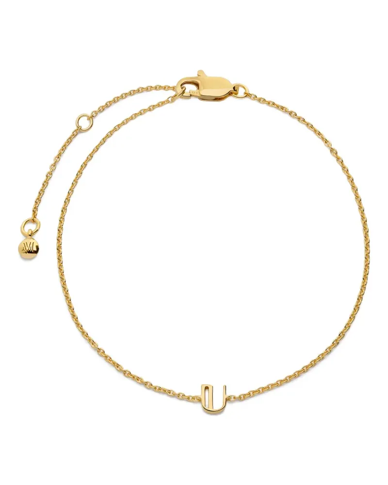 Monica Vinader Armband mit Initialen - Gold Gold