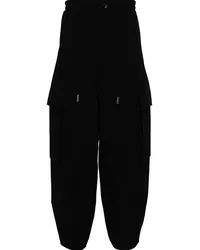 SONGZIO Tapered-Cargohose mit Kordelzug Schwarz