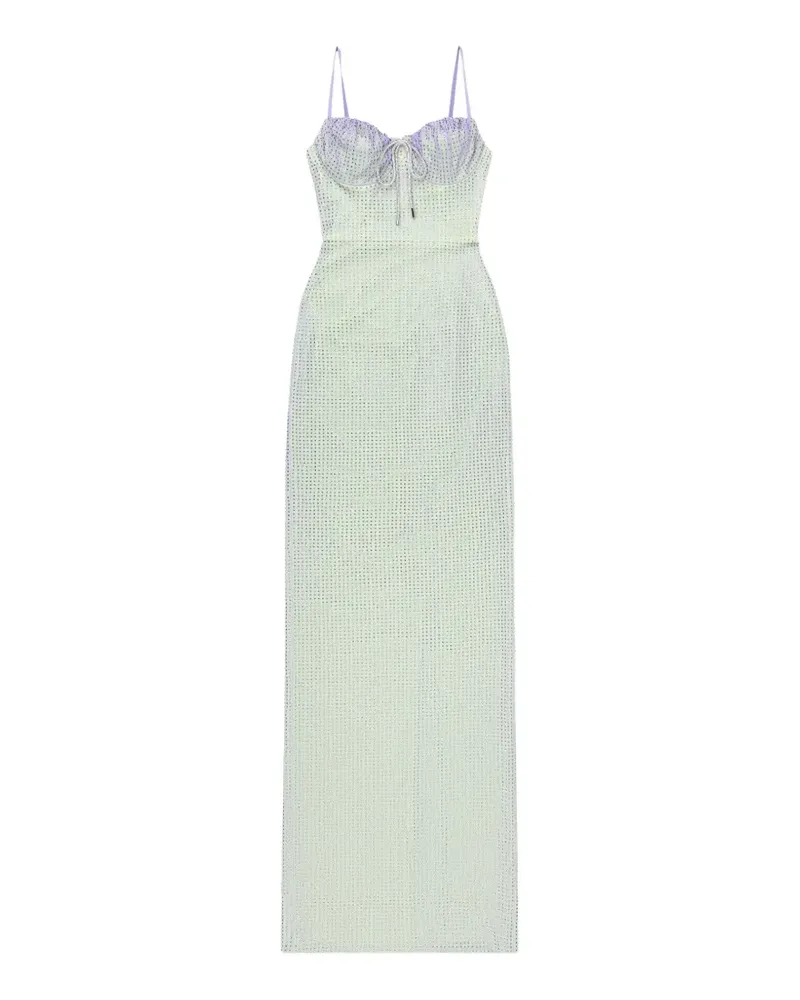 Area crystal-embellished maxi dress - Grün Grün