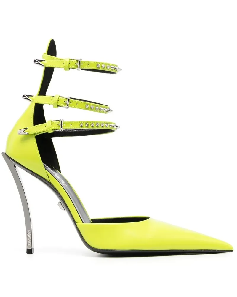 Versace Pumps mit Nieten 110mm - Gelb Gelb