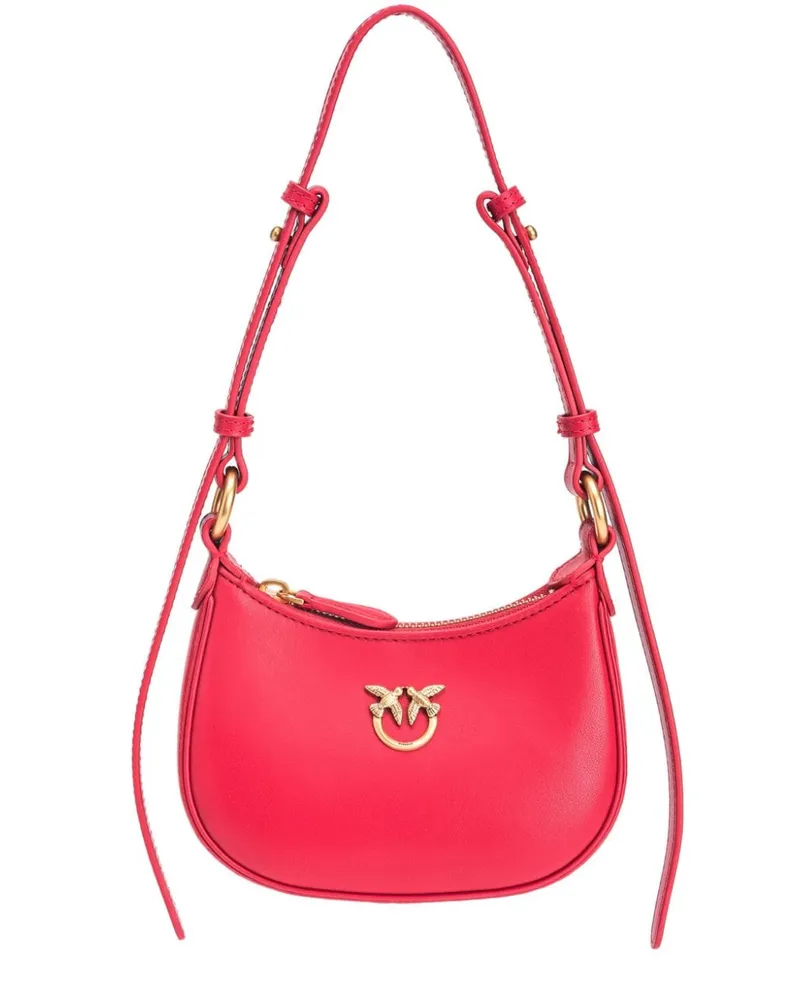 Pinko Love Birds Tasche aus Leder - Rot Rot