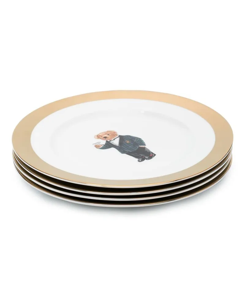 Ralph Lauren Home Set aus vier Thompson Desserttellern - Weiß Weiß