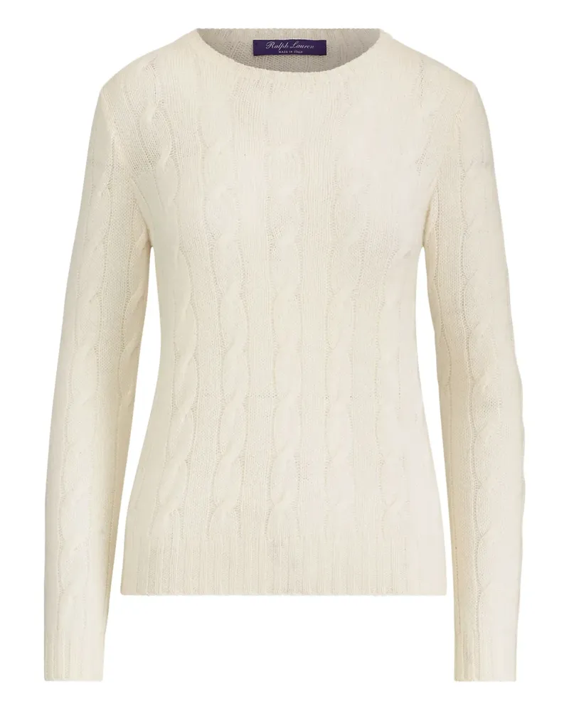 Ralph Lauren Pullover mit Zopfmuster - Weiß Weiß