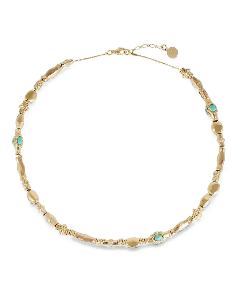 Gas Bijoux Kali Halskette mit Türkis - Gold Gold