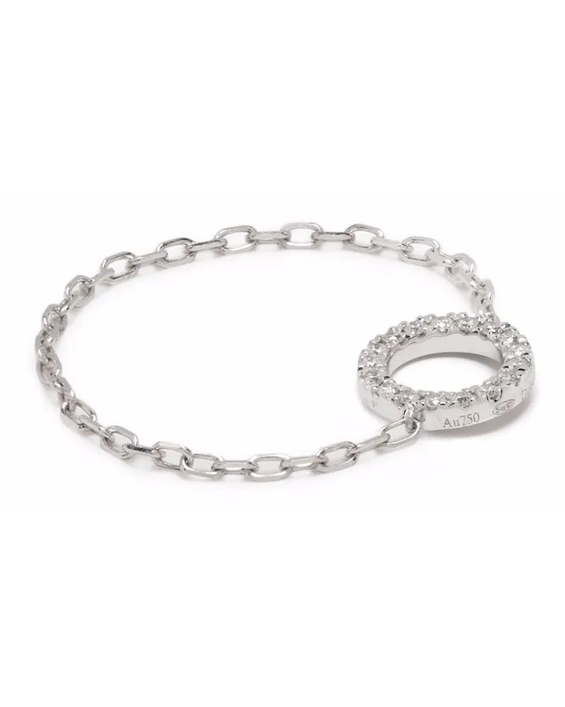 DJULA 18kt Weißgoldring mit Diamanten - Silber Silber