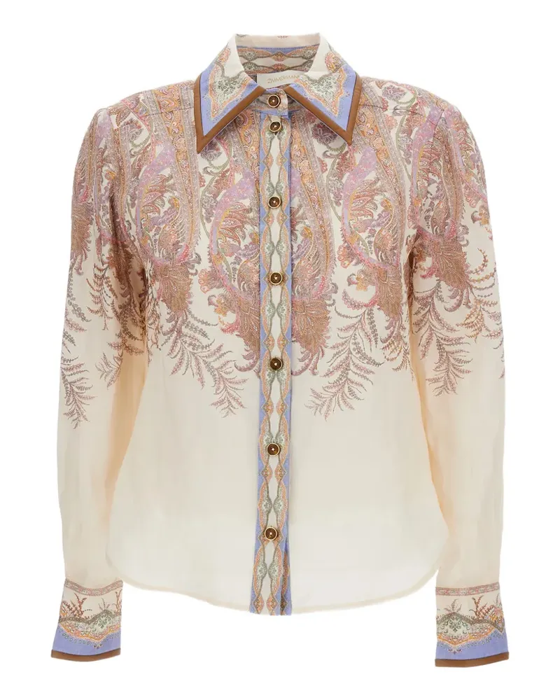 Zimmermann Alchemy paisley-print shirt - Nude Nude