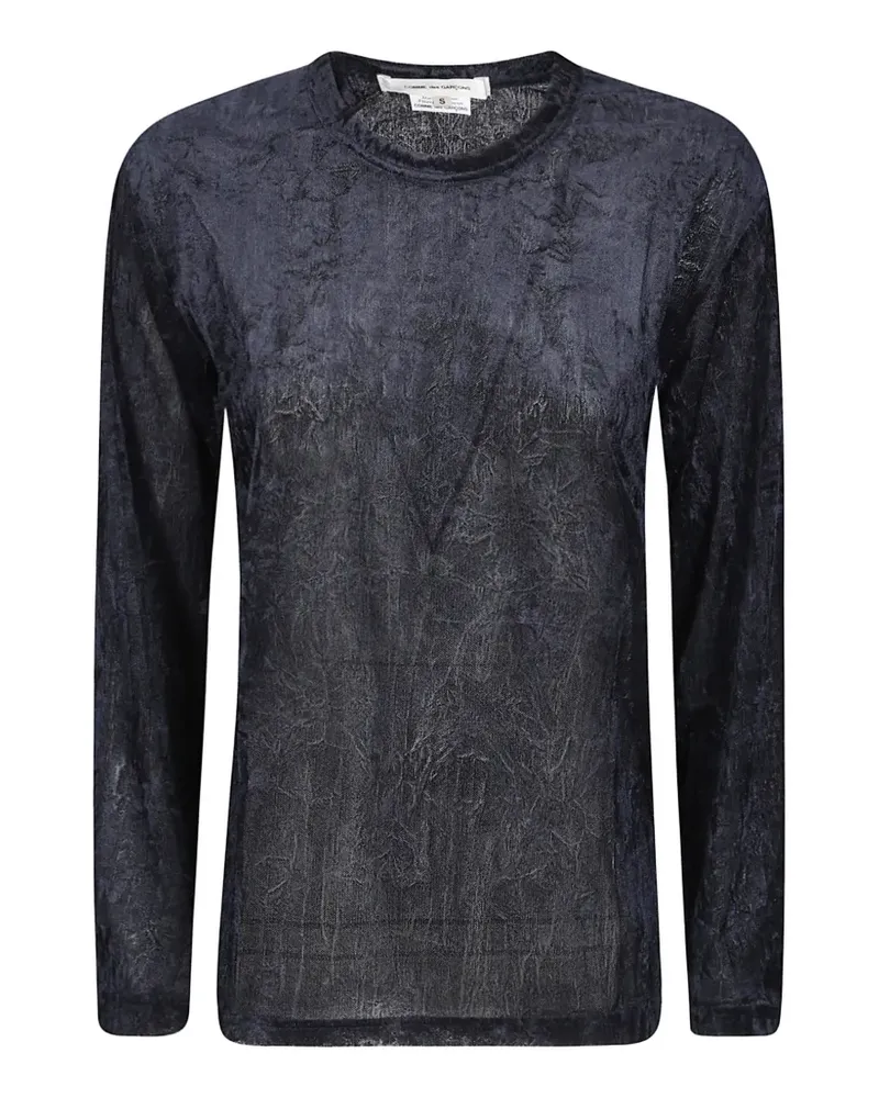 Comme des Garçons Klassisches Langarmshirt - Schwarz Schwarz