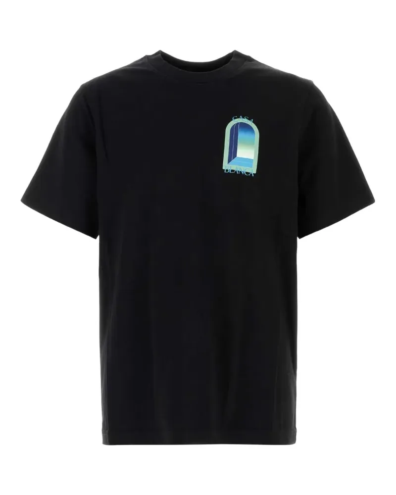 Casablanca Paris L'Arche gradient T-shirt - Schwarz Schwarz