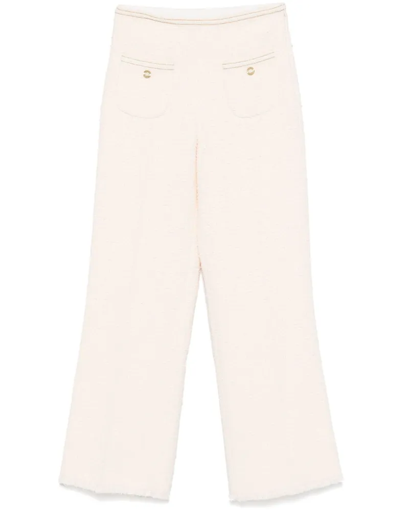 Sandro Hose aus Tweed - Nude Nude