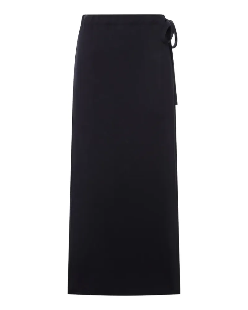 Totême wrap-style midi skirt - Schwarz Schwarz