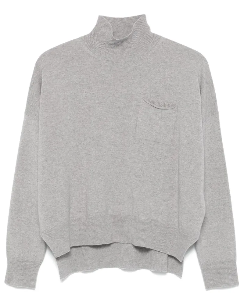 Peserico Pullover mit Rollkragen - Grau Grau