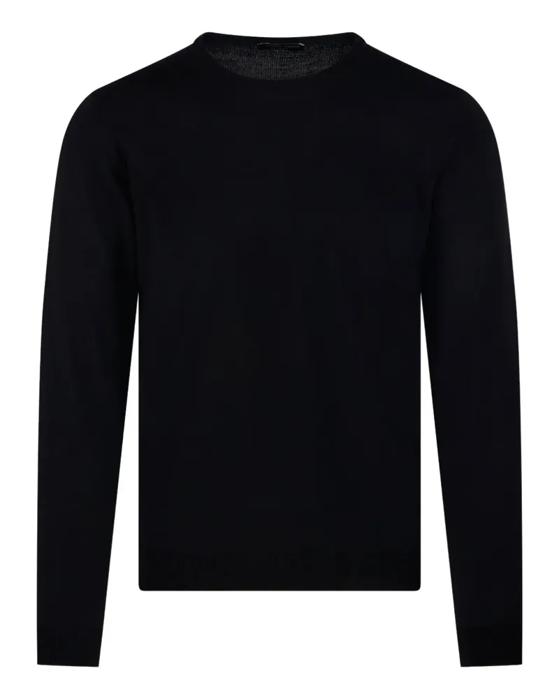 Roberto Collina Pullover mit rundem Ausschnitt - Schwarz Schwarz
