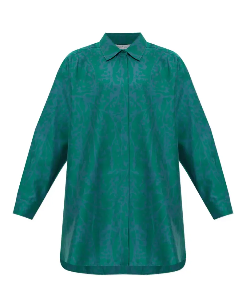 Max Mara Bird Hemd mit Knopfleiste - Grün Grün