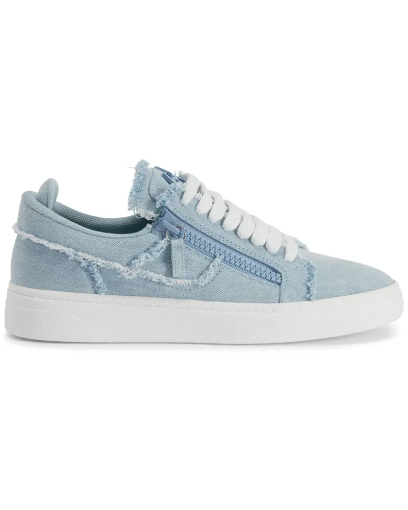 Giuseppe Zanotti GZ94 Sneakers mit doppeltem Reißverschluss - Blau Blau