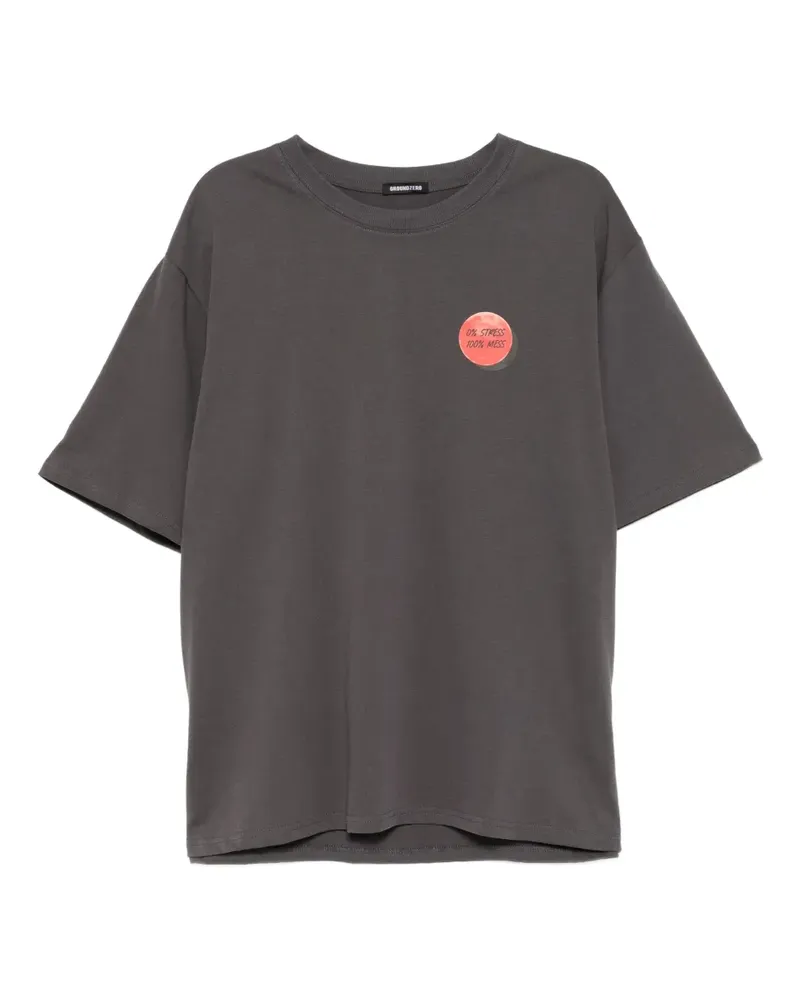 Ground Zero T-Shirt mit Print - Grau Grau