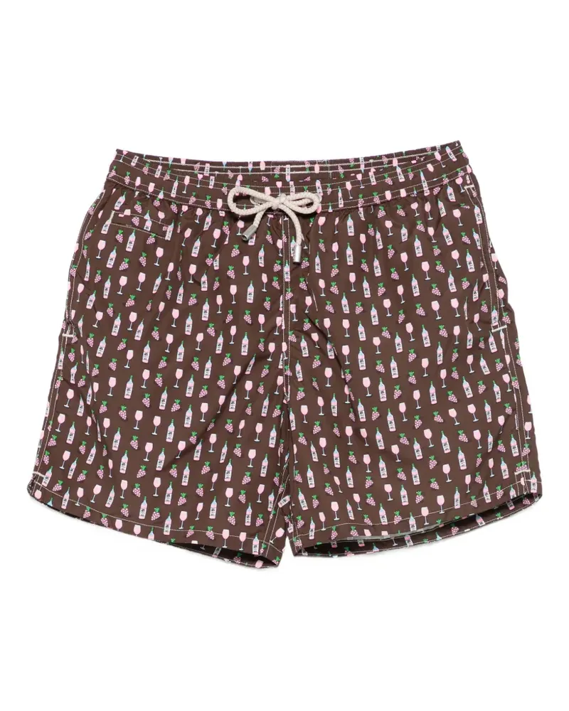 MC2 Saint Barth Lightning Micro Fantasy Badeshorts - Braun Braun
