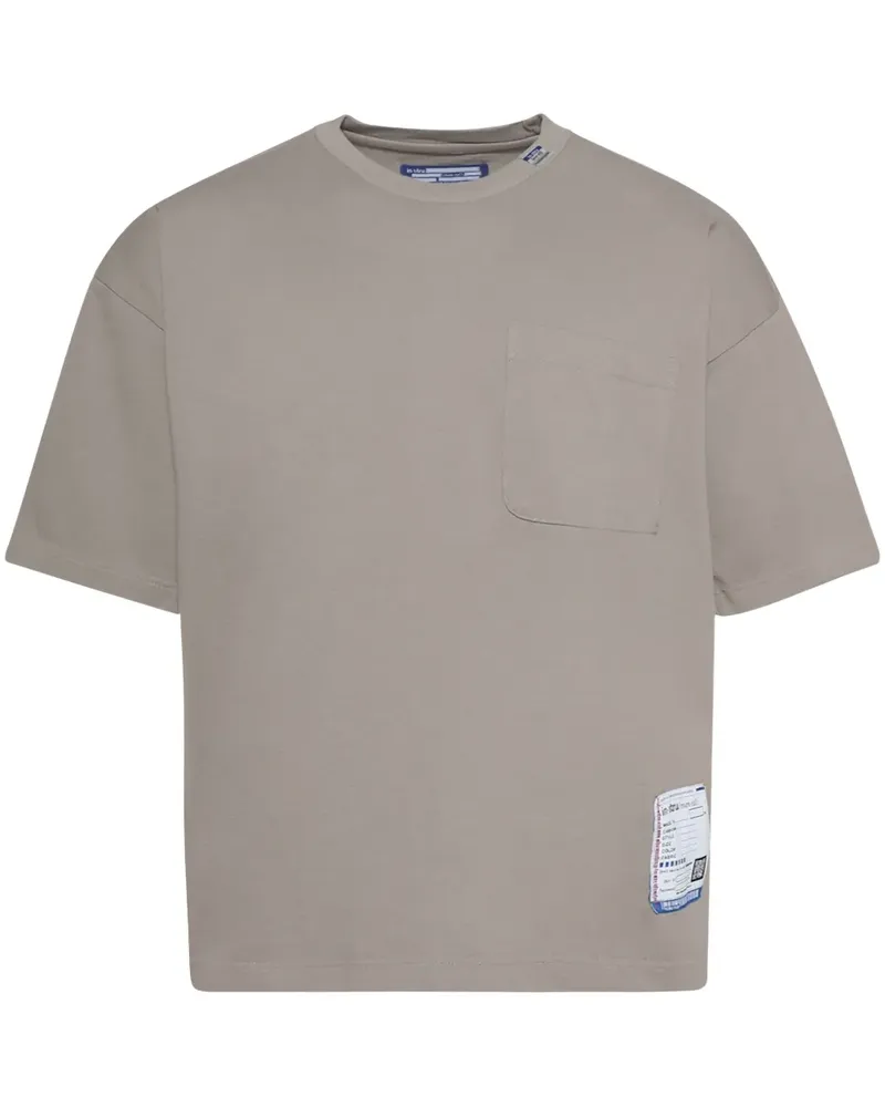 MIHARAYASUHIRO T-Shirt mit Logo-Patch - Grau Grau