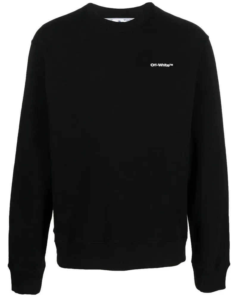 OFF-WHITE Sweatshirt mit Logo-Print - Schwarz Schwarz